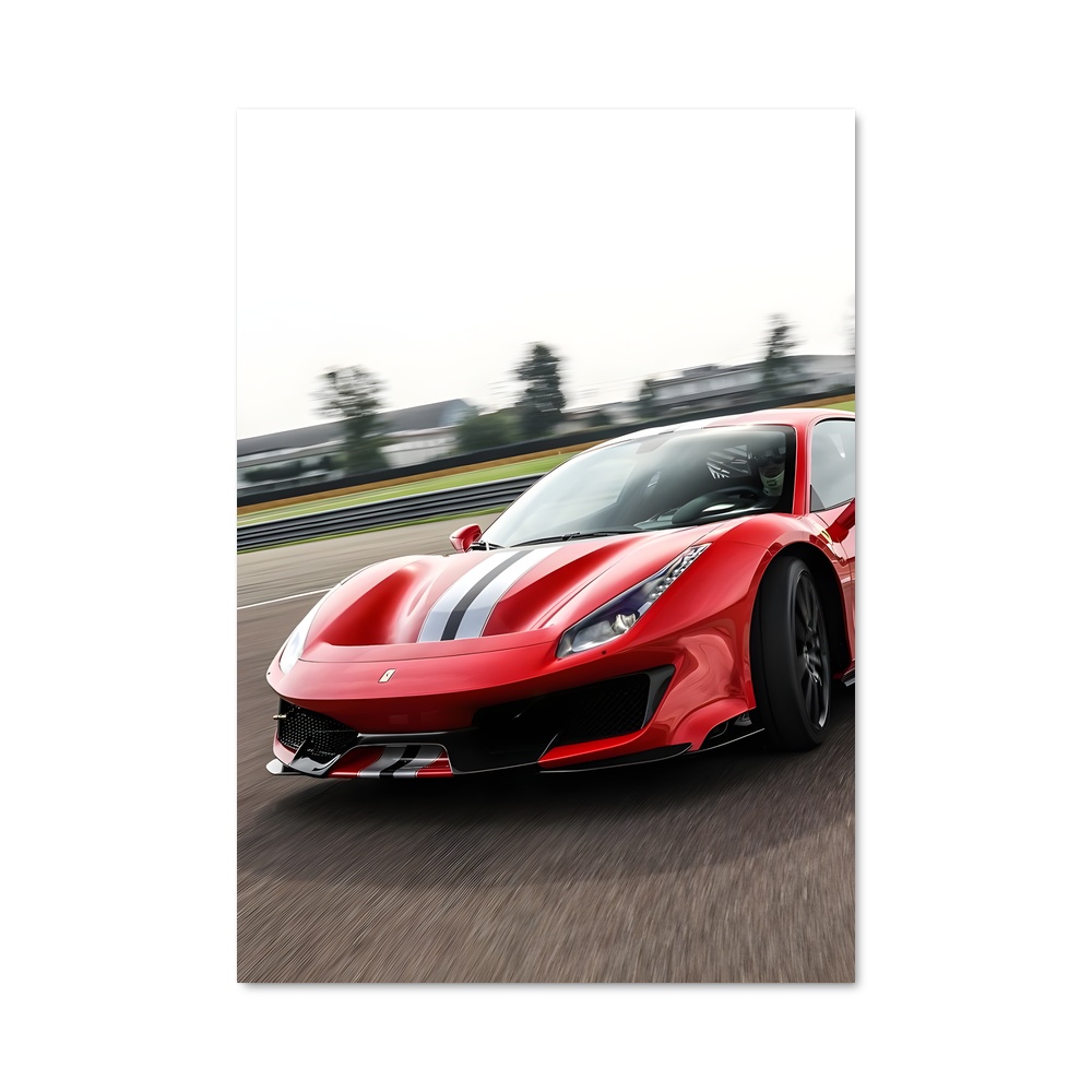 Poster Piste Rouge Ferrari